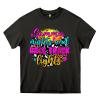 Asphalt summer nights and race track lights Heavy Core Tee - JahusDesignShop