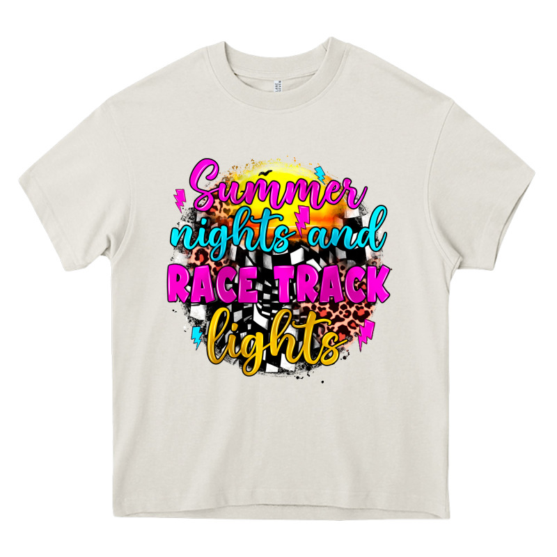 Summer Nights And Race Track Lights Heavy Core Tee by JahusDesignShop | Teevron
