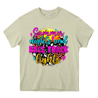 Mossy summer nights and race track lights Heavy Core Tee - JahusDesignShop