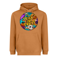 Meerkat Trick Or Treat Hallowen Round Heavyweight Hoodie - LillyAllenDesigns