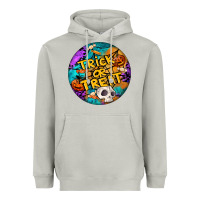 Moon Dust Trick Or Treat Hallowen Round Heavyweight Hoodie - LillyAllenDesigns