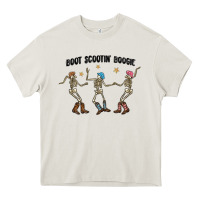 Cream boot scctin' boogie Heavy Core Tee - MaliasSmallBusiness