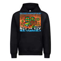 Black autism awareness hearts leopard cowhide Urban Hoodie - Artiststas