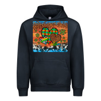 Navy autism awareness hearts leopard cowhide Urban Hoodie - Artiststas