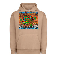 Pigment Burro autism awareness hearts leopard cowhide Urban Hoodie - Artiststas