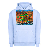 Pigment Grape Ice autism awareness hearts leopard cowhide Urban Hoodie - Artiststas