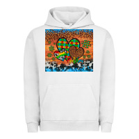 Pigment Lunar Rock autism awareness hearts leopard cowhide Urban Hoodie - Artiststas