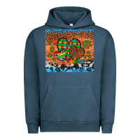 Pigment Midnight Navy autism awareness hearts leopard cowhide Urban Hoodie - Artiststas