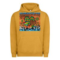 Pigment Peanut Butter autism awareness hearts leopard cowhide Urban Hoodie - Artiststas