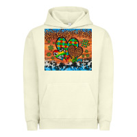 Pigment Pistachio autism awareness hearts leopard cowhide Urban Hoodie - Artiststas