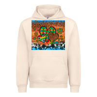 Sandshell autism awareness hearts leopard cowhide Urban Hoodie - Artiststas