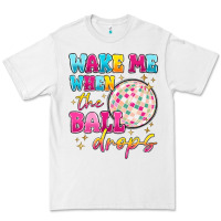 White wake me when the ball drops Premium Tee - MaliasSmallBusiness