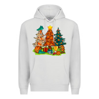 Dove Grey christmas basketball trees bbs Premium Hoodie - BundleAndBundleShop