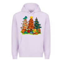 Lilac christmas basketball trees bbs Premium Hoodie - BundleAndBundleShop