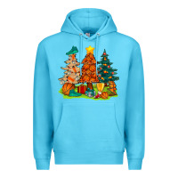Ocean Blue christmas basketball trees bbs Premium Hoodie - BundleAndBundleShop