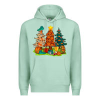 Seafoam christmas basketball trees bbs Premium Hoodie - BundleAndBundleShop