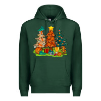 Sports Green christmas basketball trees bbs Premium Hoodie - BundleAndBundleShop