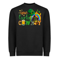 One Lucky Cowboy St. Patricks Day Heavyweight Sweatshirt | Teevron