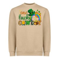 Mushroom One lucky cowboy St. Patricks day Heavyweight Sweatshirt - HowdyJamesFarm
