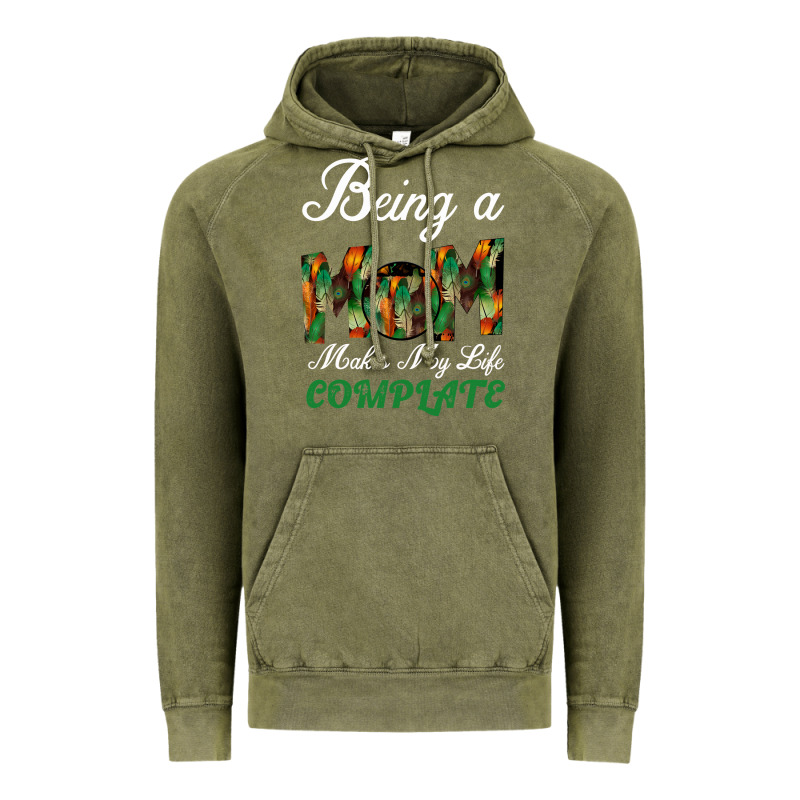 Being A Mom Makes My Life Complete For Dark Vintage Hoodie by Bettercallsaul | Teevron