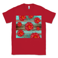 Red Western Roses Classic Tee - LillyAllenDesigns