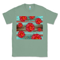 Sage Western Roses Classic Tee - LillyAllenDesigns