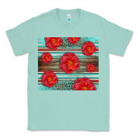 Seafoam Western Roses Classic Tee - LillyAllenDesigns