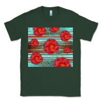 Sports Green Western Roses Classic Tee - LillyAllenDesigns
