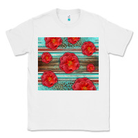 White Western Roses Classic Tee - LillyAllenDesigns