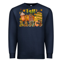 Navy Fall Basics Premium Sweatshirt - CowhideDigitalArt