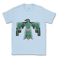 Dusty Blue Cowhide Aztec Thunderbird Classic Tee - Bettercallsaul