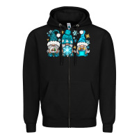 Black winter gnomies Zipper Hoodie - BundleAndBundleShop