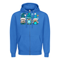 True Royal winter gnomies Zipper Hoodie - BundleAndBundleShop