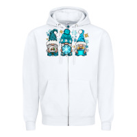 White winter gnomies Zipper Hoodie - BundleAndBundleShop