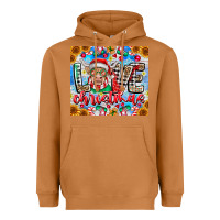 Meerkat Love Christmas highland cow Heavyweight Hoodie - CowhideDigitalArt