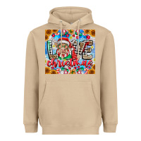 Mushroom Love Christmas highland cow Heavyweight Hoodie - CowhideDigitalArt