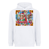 White Love Christmas highland cow Heavyweight Hoodie - CowhideDigitalArt