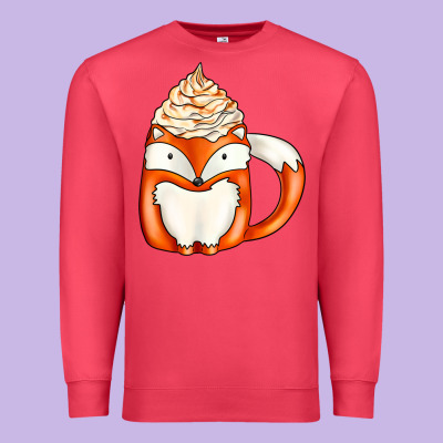 Coffee Cups Animal Premium Sweatshirt Designed By Cowhidedigitalart