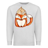 Dove Grey coffee cups animal Premium Sweatshirt - CowhideDigitalArt