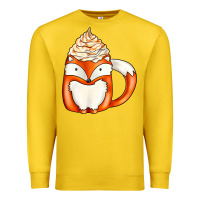 Lemon coffee cups animal Premium Sweatshirt - CowhideDigitalArt