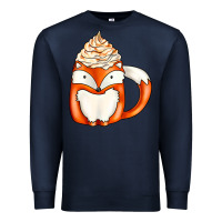Navy coffee cups animal Premium Sweatshirt - CowhideDigitalArt