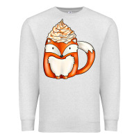 Oatmeal Heather coffee cups animal Premium Sweatshirt - CowhideDigitalArt