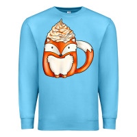 Ocean Blue coffee cups animal Premium Sweatshirt - CowhideDigitalArt