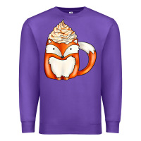 Purple coffee cups animal Premium Sweatshirt - CowhideDigitalArt