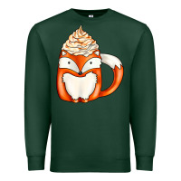 Sports Green coffee cups animal Premium Sweatshirt - CowhideDigitalArt