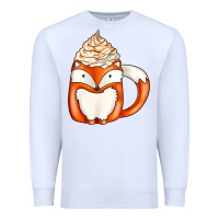 White coffee cups animal Premium Sweatshirt - CowhideDigitalArt