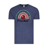 Vintage Denim preschool rainbow Vintage Tee - RanaPortraitStore