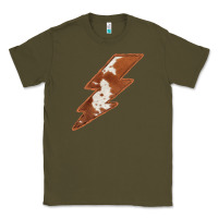 Army Green Cowhide Patterned Lightning Classic Tee - Bettercallsaul