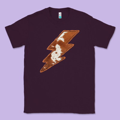 Cowhide Patterned Lightning Classic Tee Designed By Bettercallsaul