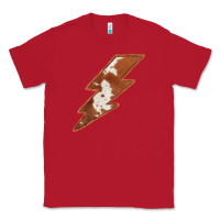 Red Cowhide Patterned Lightning Classic Tee - Bettercallsaul